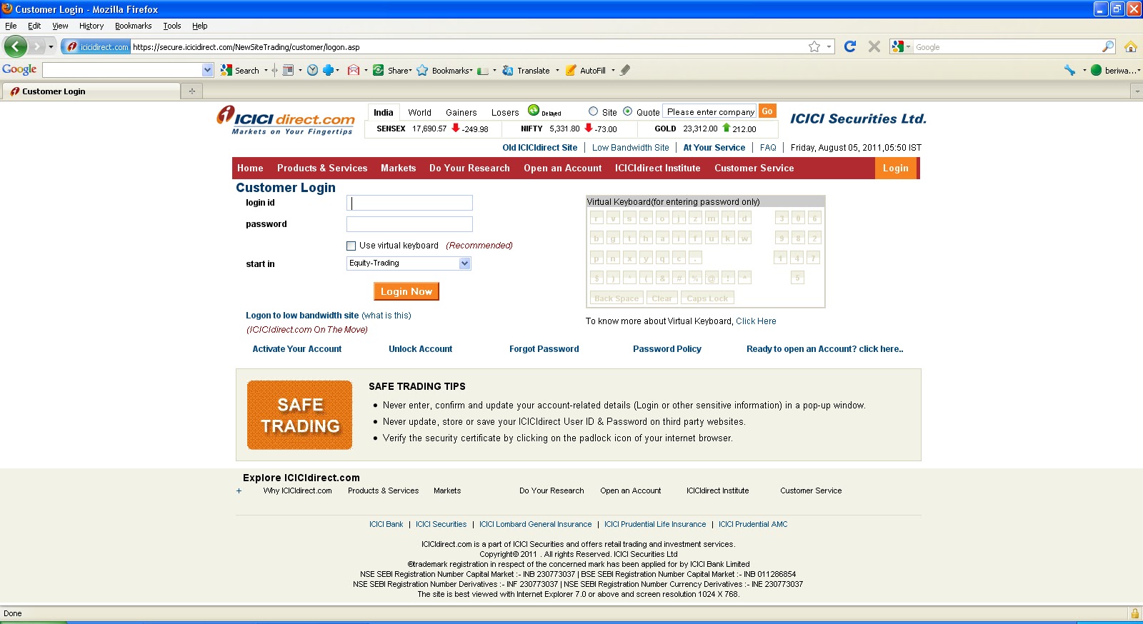 Icici direct forex trading