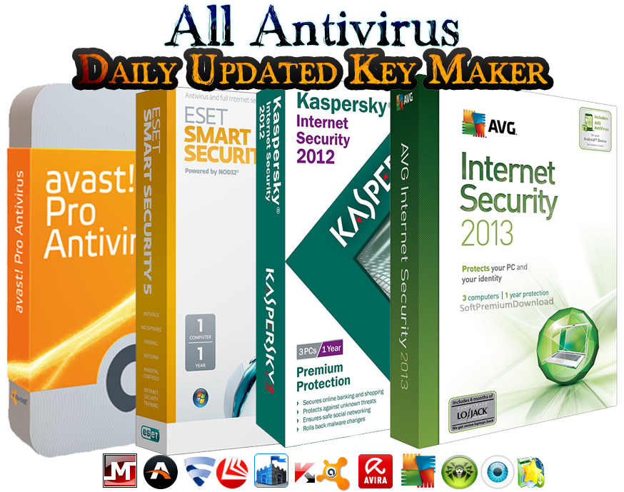 Касперский антивирус ключ. Антивирус 2012. касперский и аваст. 1) antivir. kaspersky pack.
