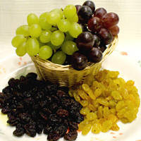 What is the difference between a current, a raisin and a sultana.
