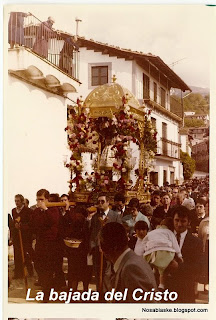 Bajada del Crist en Candelario Salamanca años 80