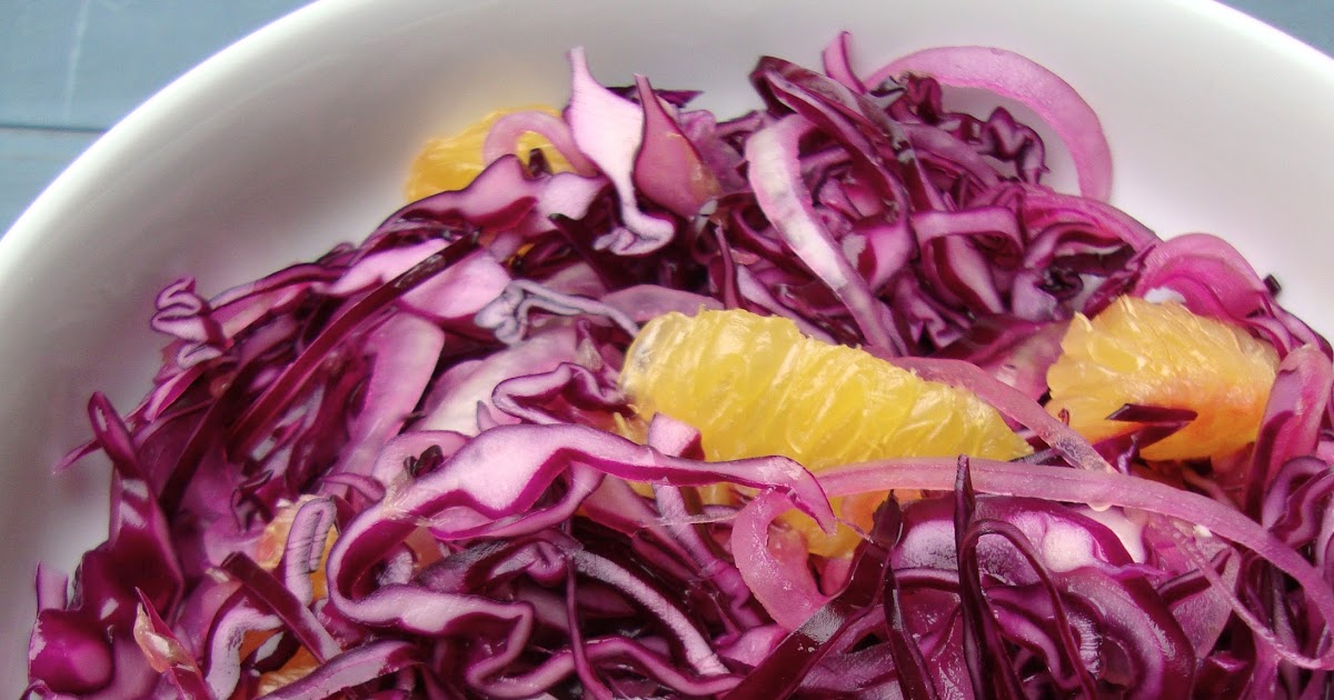 Cooketteria: Roher Rotkohlsalat mit Orangen