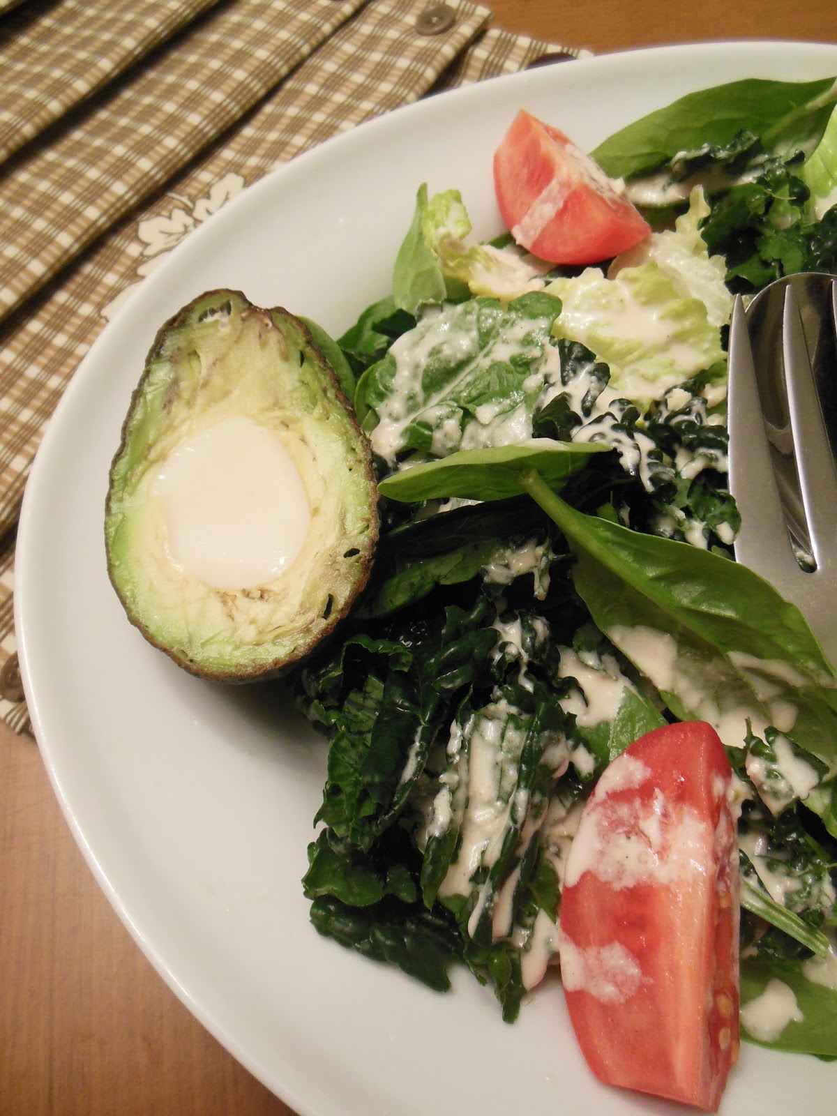 Julia's Caesar over Mixed Greens, a nontraditional Caesar Salad Our Sunday Cafe, the