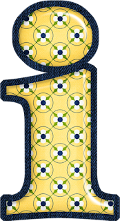 Abecedario Amarillo con Diseño. 