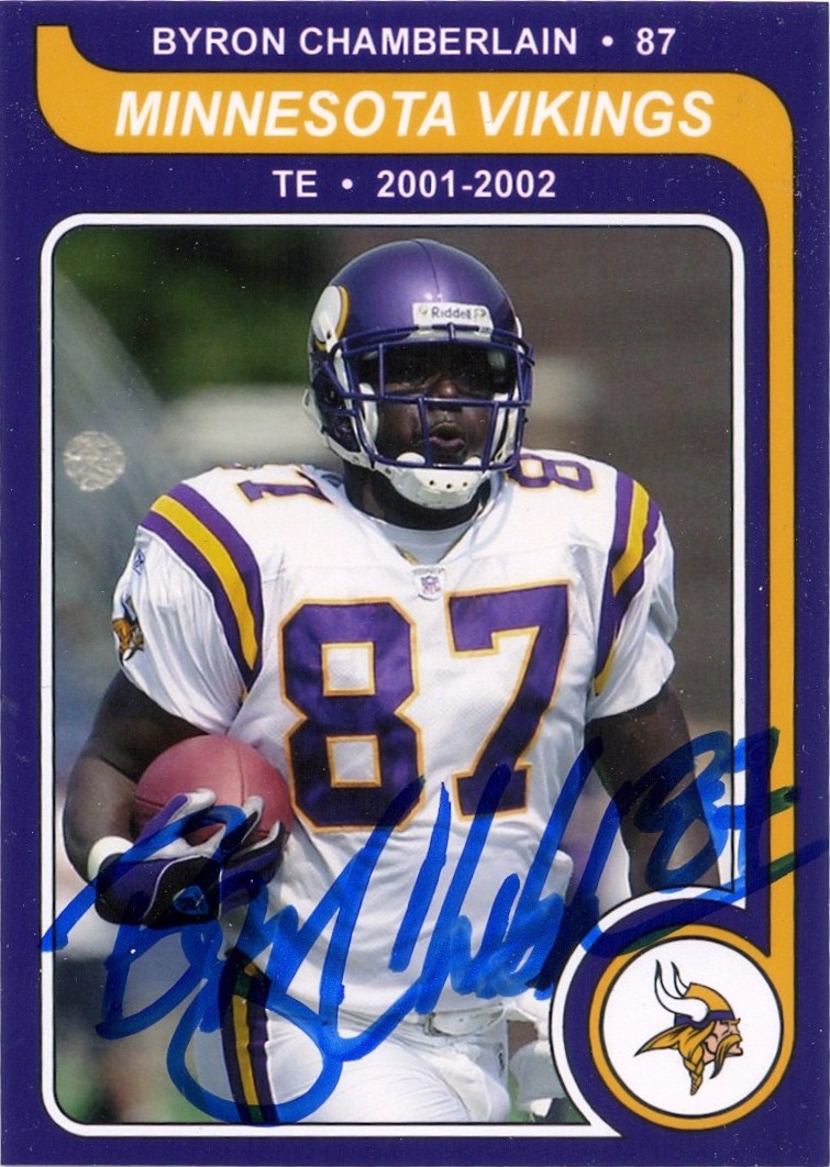 Minnesota Sports Autograph Project BYRON CHAMBERLAIN