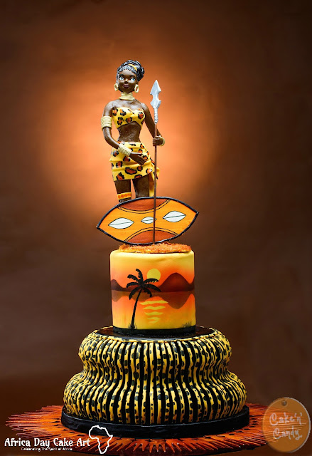 African Day Cake Art