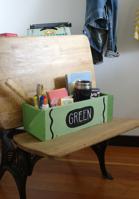 back to school gift made from pallet wood
