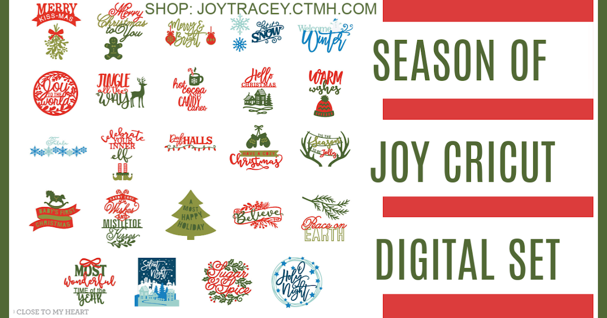 Obsessed with Scrapbooking NEW Season of Joy Cricut Digital Cartridge!
