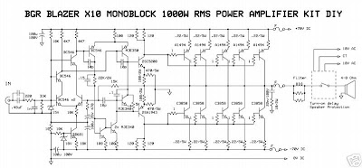 Rangkaian Power Amplifier Blazer 1000 Watt Rangkaian Power Amplifier Blazer 1000 Watt
