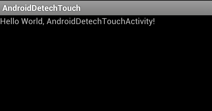 Touch position. Touch position