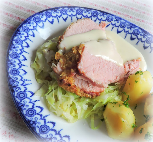 Boiled Bacon & Cabbage with a Mustard Sauce