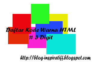 Daftar Lengkap Kode Warna HTML 3 Digit