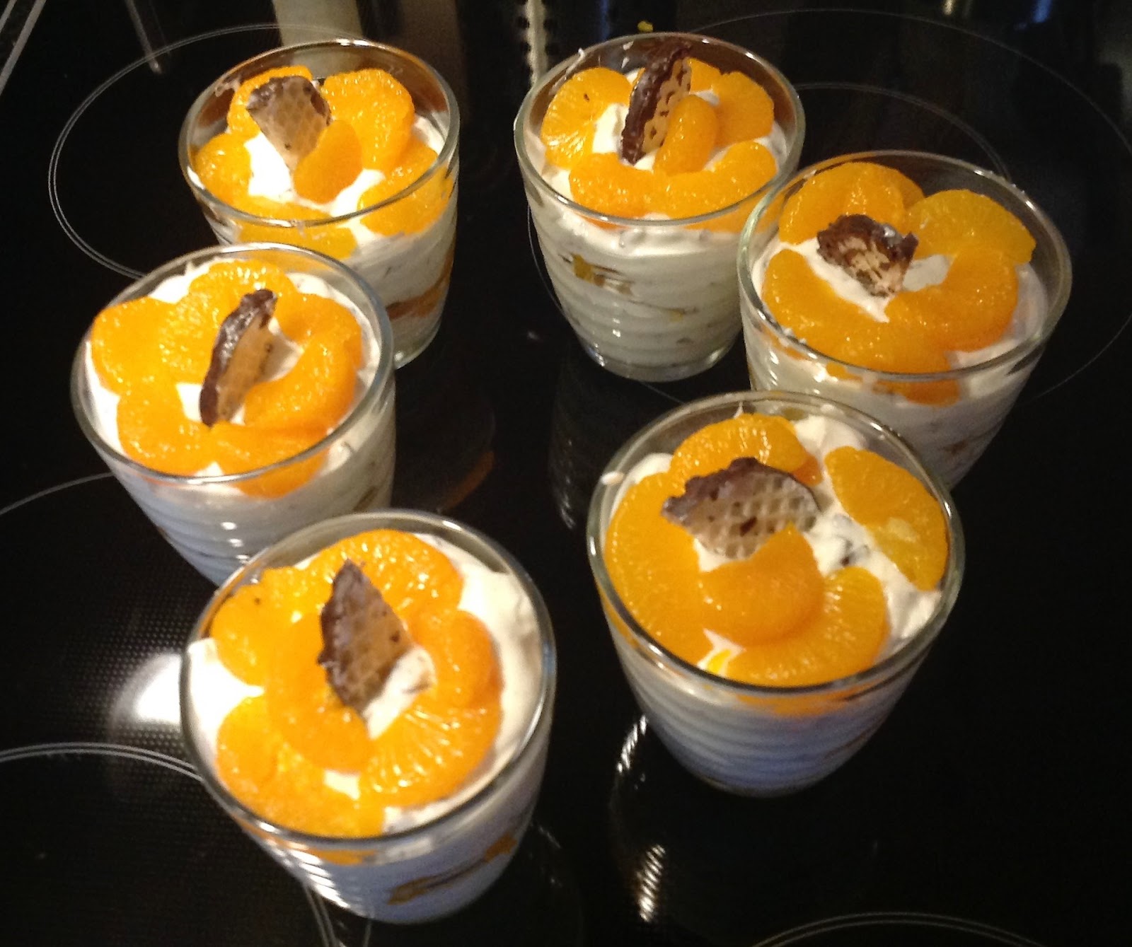 Marlis + Peters Küchenwelt: Schokokuss-Mandarinen-Dessert