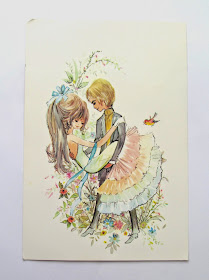 Vintage wedding card