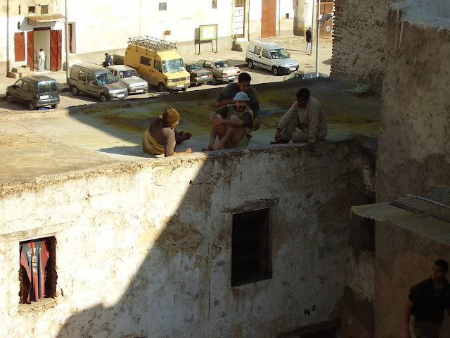 Trabajadores de la Curtiduria de Fez