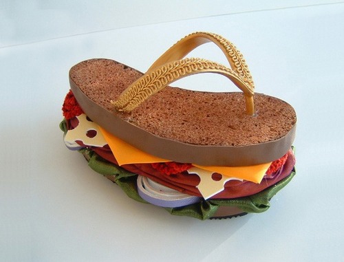 Burger Flip Flops-Amazing and creative Collections ~ Christine O'Donnell