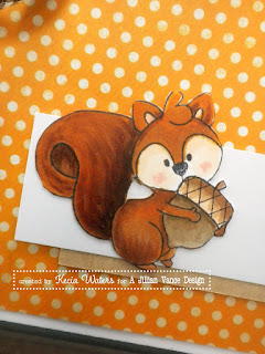 AJVD, Whimsie Doodles, Kecia Waters, Copic markers, squirrel