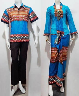 Baju Batik Kebaya Couple Rok Panjang