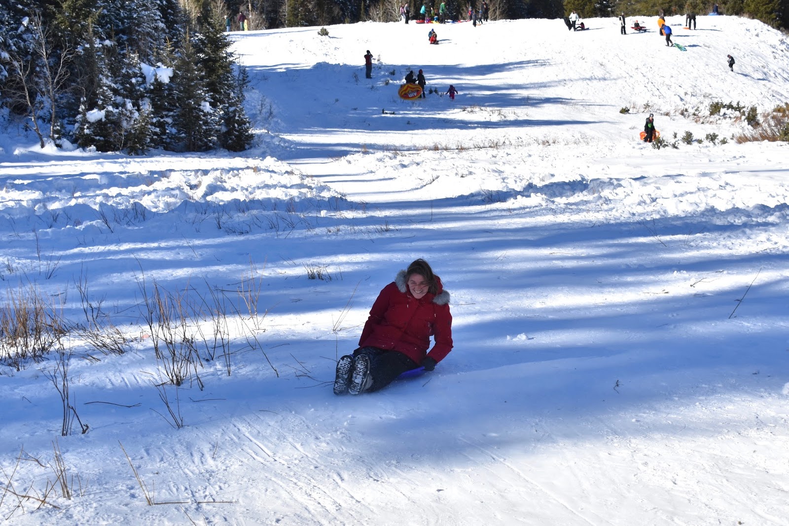 Ockey Family Adventures Sledding Up Big Cottonwood Canyon