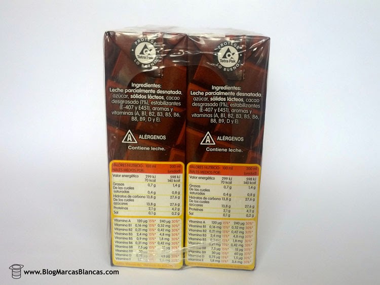 batido chocolate hacendado sin lactosa