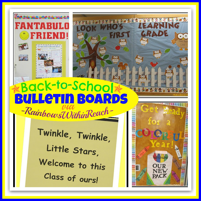 photo of: Back-to-School Bulletin Boards (RoundUP via RainbowsWithinReach) 