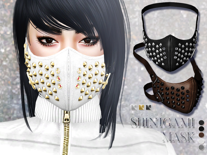 Sims 4 CC's - The Best: Face mask by Pralinesims