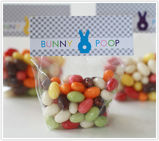 Bunny Poop Printable Bag Toppers | Paper & Party Love