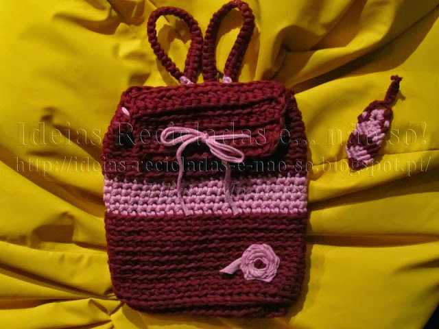 Backpack in T-Shirt Yarn (Crochet)