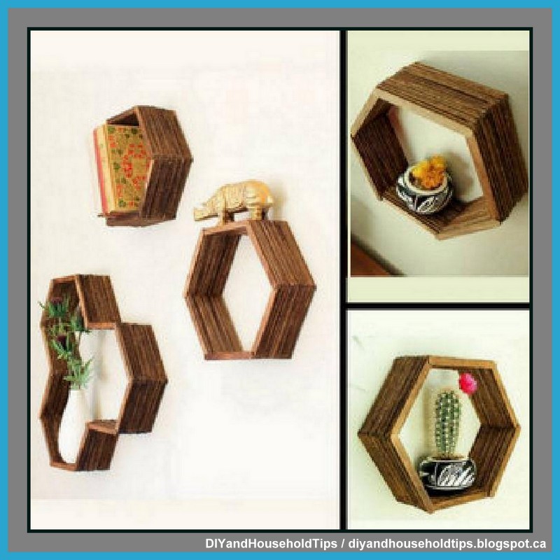 DIY And Household Tips DIY Shelves From Popsicle Sticks