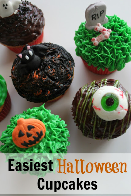 These easy Halloween cupcakes come together in minutes. You don't need any experience to make these adorable treats!