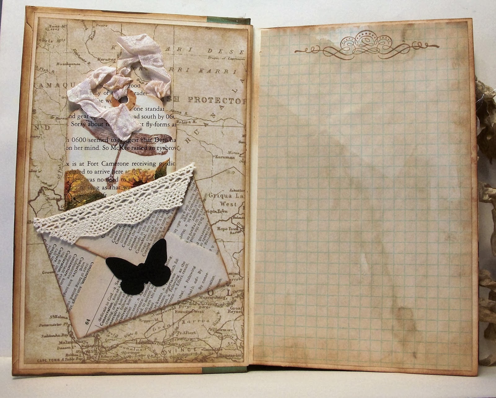 For the Love of Cardmaking: My newest Altered Book Junk Journal- For Sale