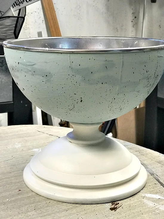 Robin's Egg blue pedestal dish