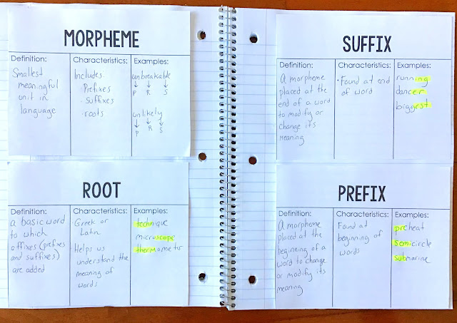 Do you teach roots, prefixes, and suffixes in your elementary classroom? Learn how to create a notebook to help your students learn their morphology. Do you teach roots, prefixes, and suffixes in your elementary classroom? Learn how to create a notebook to help your students learn their morphology.