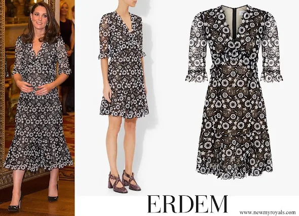 Kate Middleton wore ERDEM Suzi Lace Dress