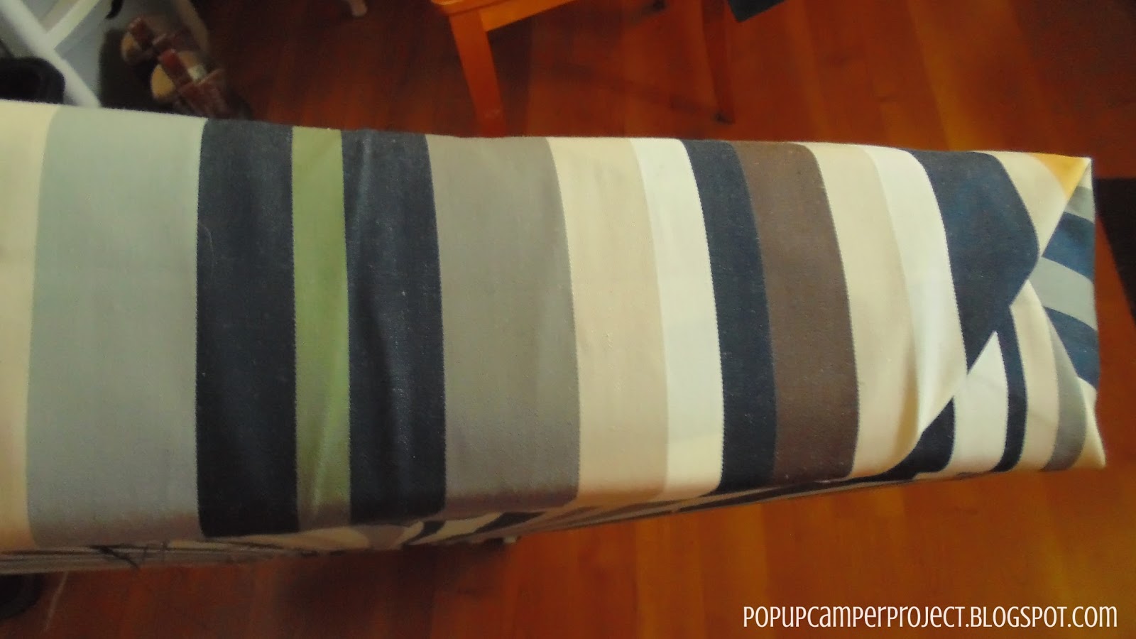 Pop Up Camper Project How to Reupholster Your Camper Cushions