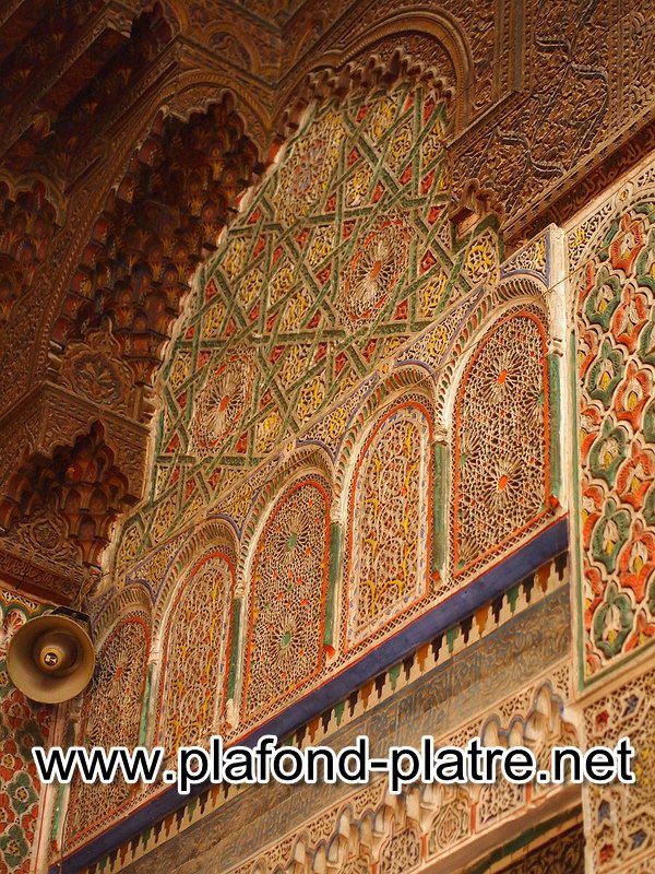 Fantastique Artisanat Plafond marocain en bois la