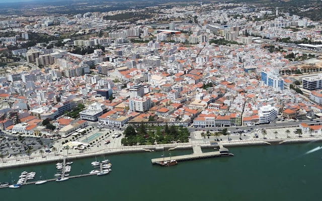 Imagem aérea de Portimão – Portugal