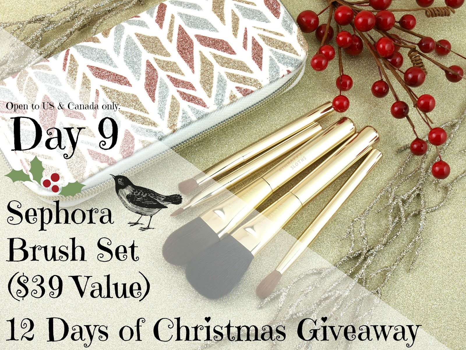 12 Days of Christmas Instagram Giveaway The Happy Sloths Beauty