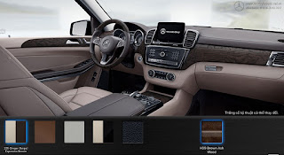 Màu nội thất Mercedes GLS 500 4MATIC 2019 Nội thất Mercedes GLS 500 4MATIC 2019 màu Vàng Ginger/Nâu Espresso 215