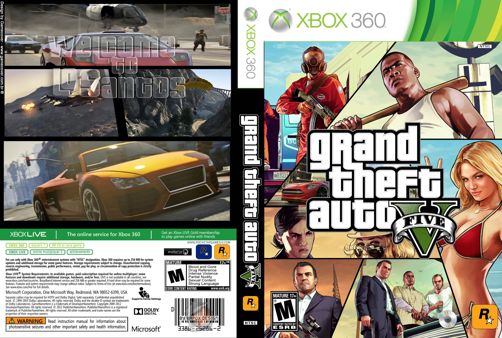 Grand Theft Auto V Xbox 360 Ultra Capas grand-theft-auto-v-xbox-360-ultra-capas