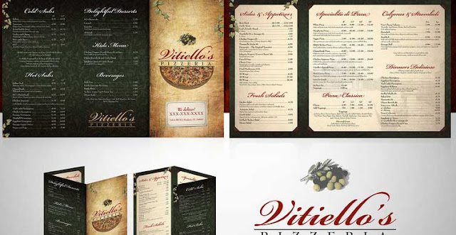 diseños de cartas de restaurantes gratis
