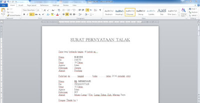 Contoh Menulis Surat Pribadi Ilustrasinya