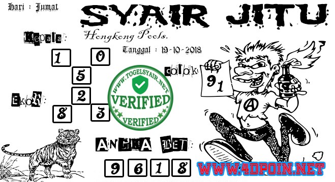 Code Syair HK Jumat 19 Oktober 2018 GOsyair SEDIA KODE