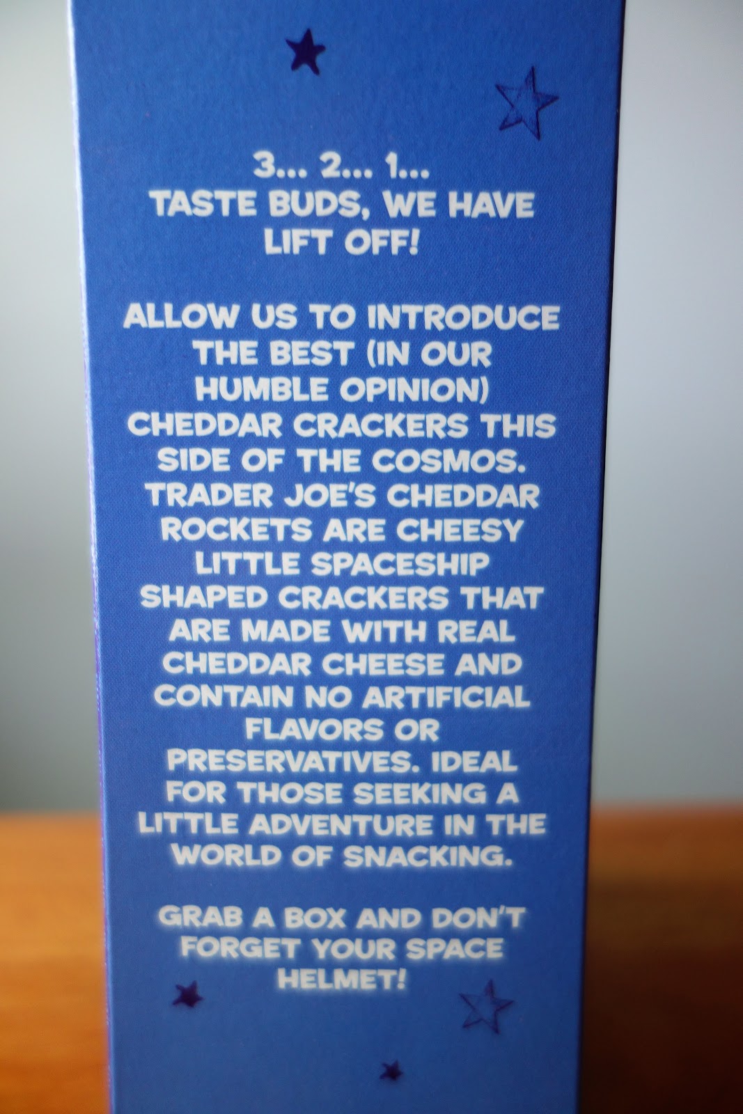 Trader Joe's Cheddar Rocket Crackers