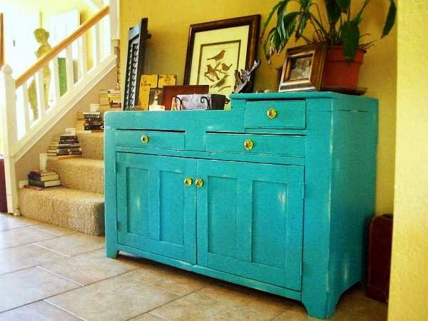 Raw natural wood furniture