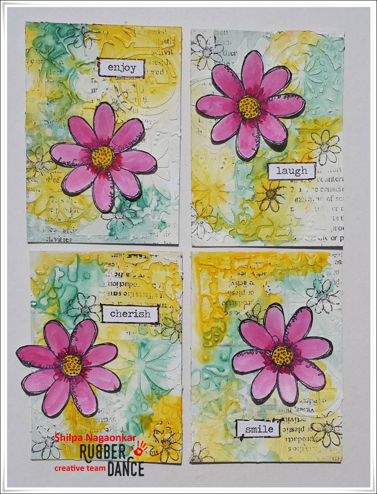 Rubber Dance Stamps Colour Challenge March