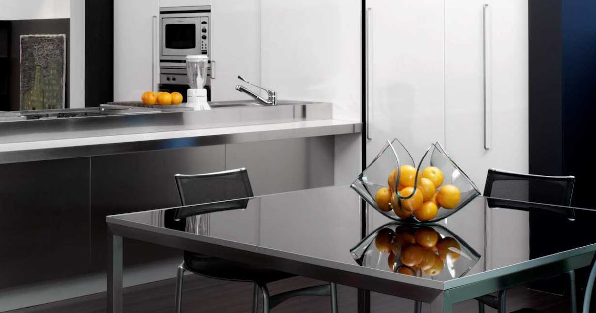 Desain Meja Dapur  Dari Kaca Fiberglass Untuk Rumah  Minimalis 