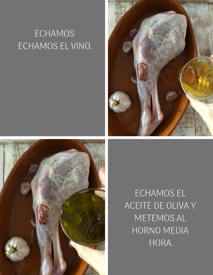 Preparación pierna de cordero al horno