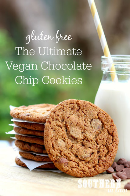 The Ultimate Gluten Free Vegan Chocolate Chip Cookies Recipe -  healthy, low sugar, low fat, refined sugar free, kid friendly, gluten free