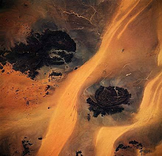 Imagen de satélite del desierto Líbico