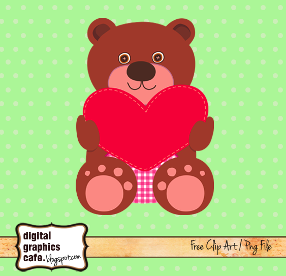 valentine's day teddy bear clipart - photo #48